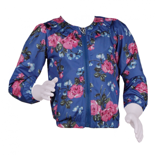 

Детская ветровка с рисунком цветов 4 года (104 см) O 10247-flowers темно синий цвет