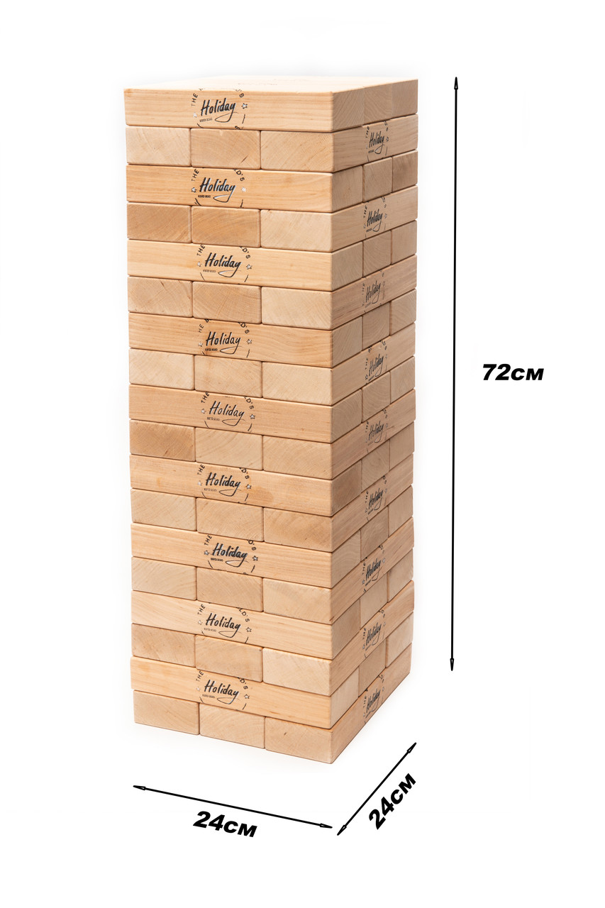 

Игра Jenga Mega Giant Holiday брус размером 24х8х4
