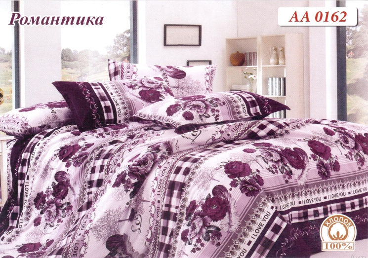 

Постельное белье комплект из Бязи "Романтика". Размер Двуспальный макси, простынь на Резинке, для Стандартной подушки (TIR_2161-354 2M/R-SP)