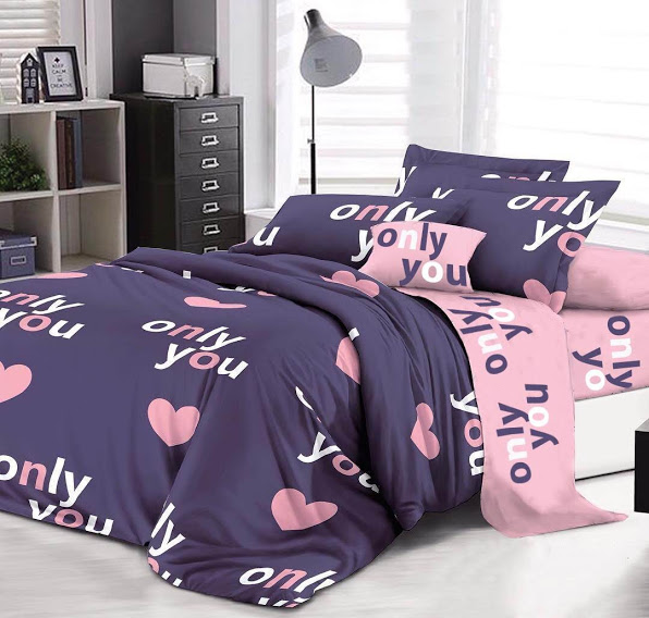 

Постельное белье комплект из Бязи "Только Ты 2". Размер Двуспальный, простынь на Резинке, для Евро подушки (TIR_2312-421 2/R-EP)