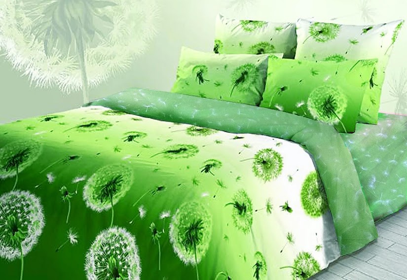 

Постельное белье комплект из Бязи "Одуванчики зеленые". Размер Евро, для Евро подушки (TIR_2289-260 E-EP)