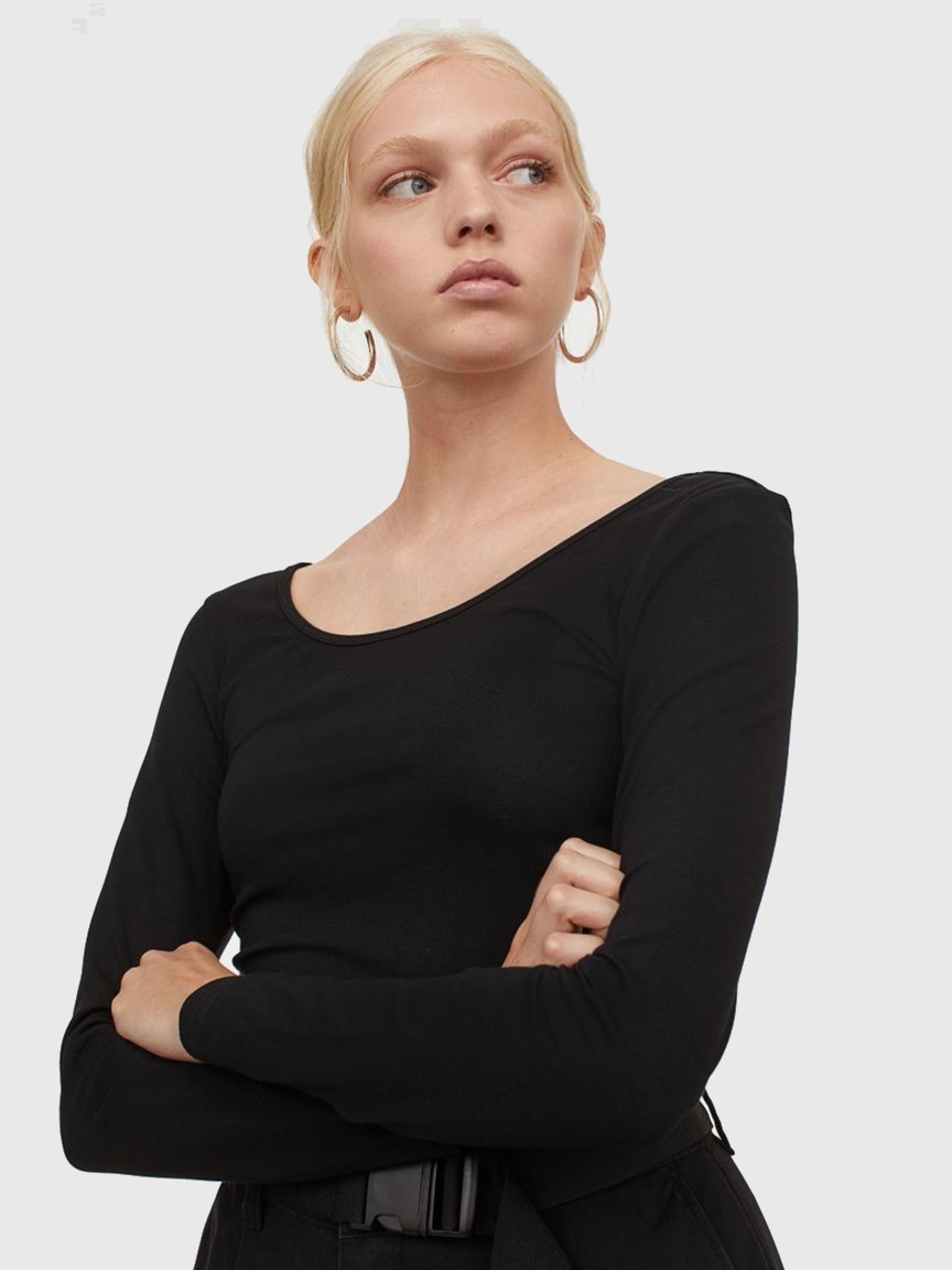 

Лонгслив H& 0927858001  (170/96А) Черный, Лонгслив H&M 0927858001 M (170/96А) Черный