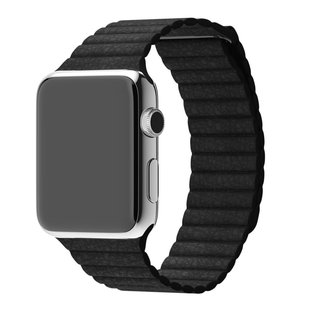 

Черный ремешок Leather Link Watch 40/38mm QA Case