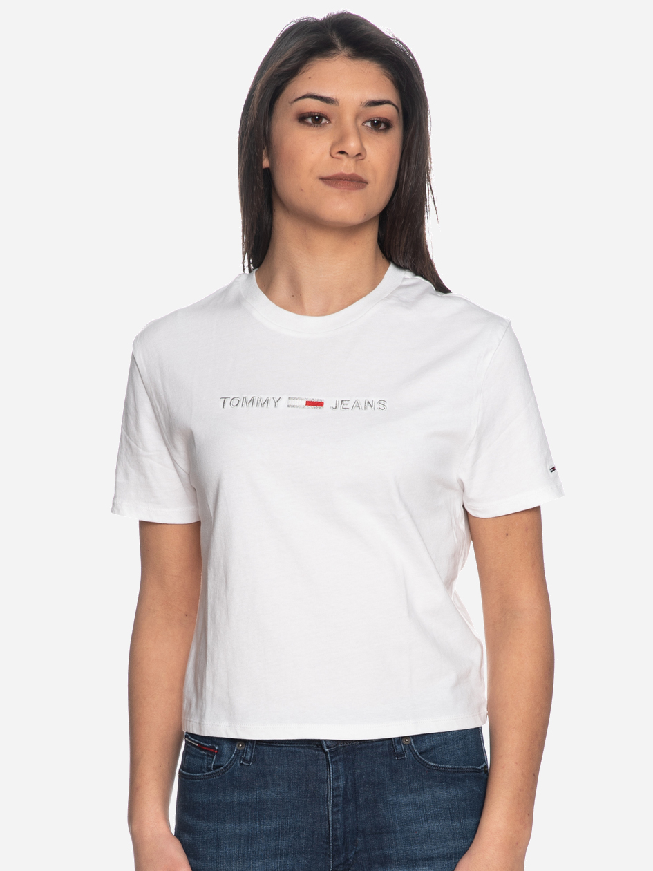 

Футболка Tommy Hilfiger Linear Logo Deta DW0DW07530  Classic White, Футболка Tommy Hilfiger Linear Logo Deta DW0DW07530 M Classic White