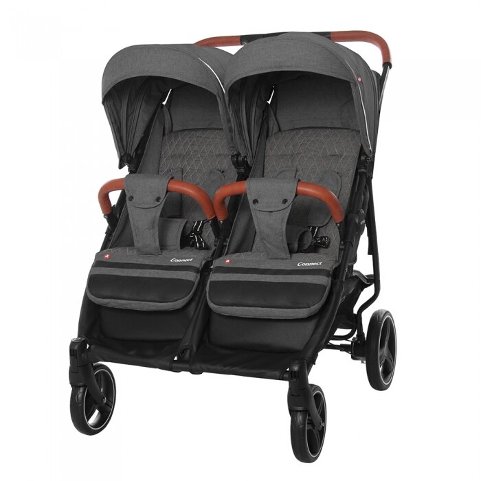 

Прогулочная коляска Carrello Connect CRL5502 для двойни, Темно-серая