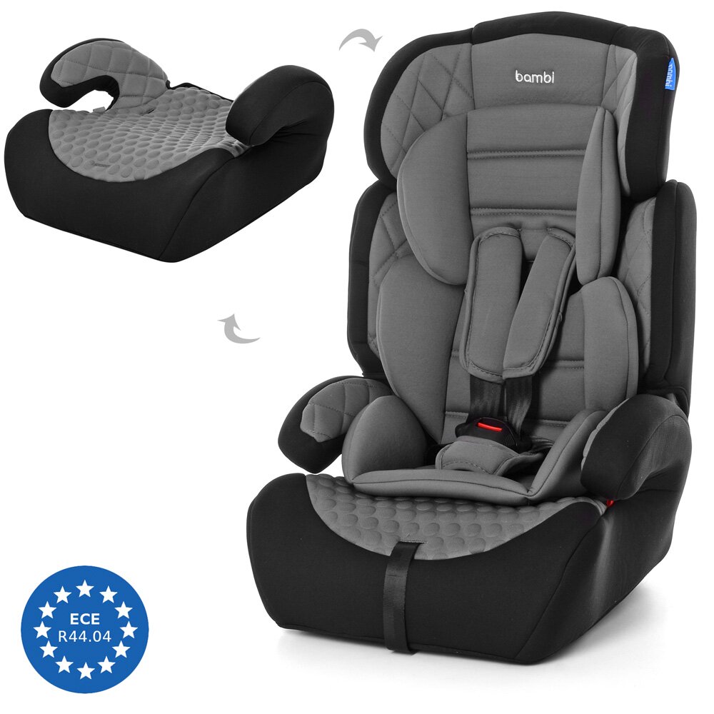 

Автокресло Bambi M 3546-6 Серо-черное