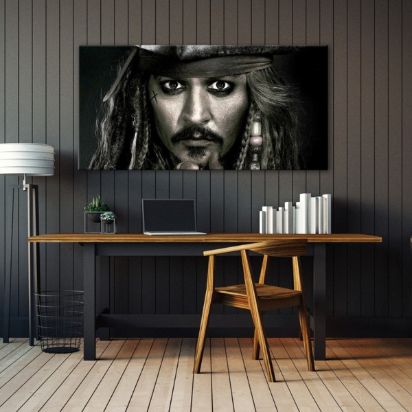 

Картина на холсте Фильмы/сериалы Captain Jack Sparrow 50х100 см.