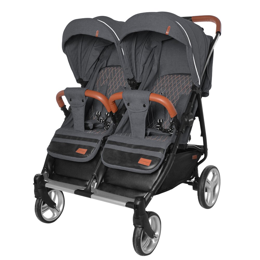 

Прогулочная коляска для двойни Carrello Connect Serious Black (CRL-5502)