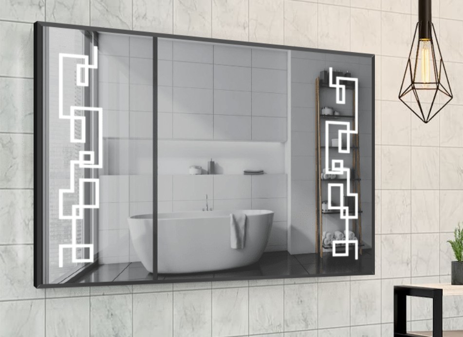 

Зеркало в алюминиевой раме c LED подсветкой Smart Mirror сенсорное Terni-R 60 x 50 см Прямоугольное