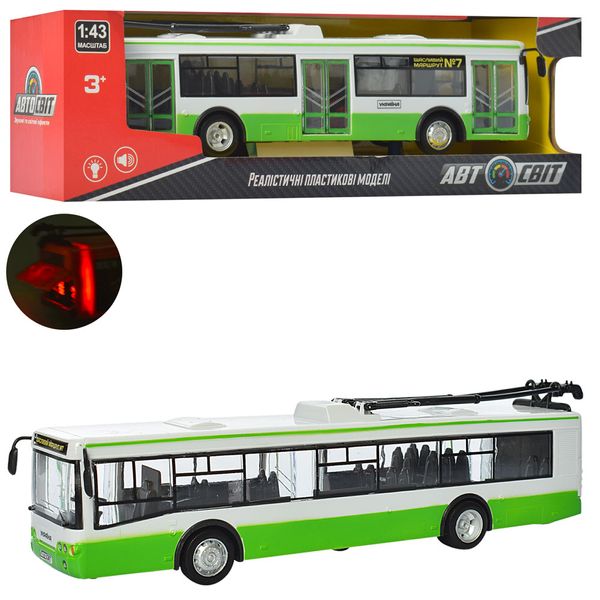 

Троллейбус AS-1824 АвтоСвіт 28см, 1:43, инерционный (6903191879018)