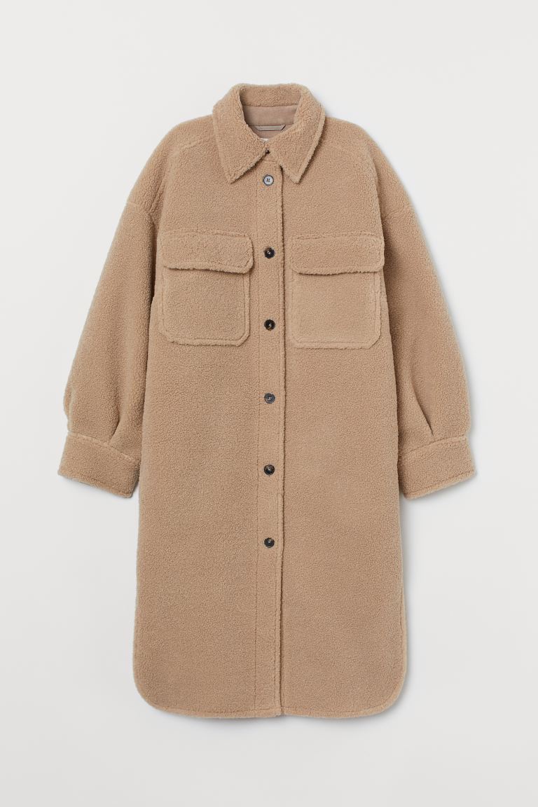 

Куртка из искусственной овчины H&M  Бежевый, Куртка из искусственной овчины H&M S Бежевый