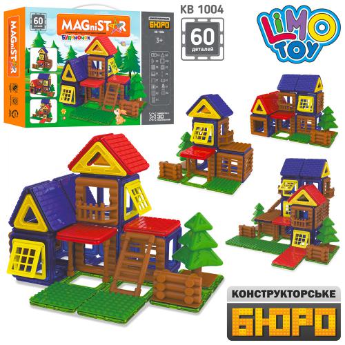 

Конструктор магнитный Limo Toy KB 1004 60 деталей