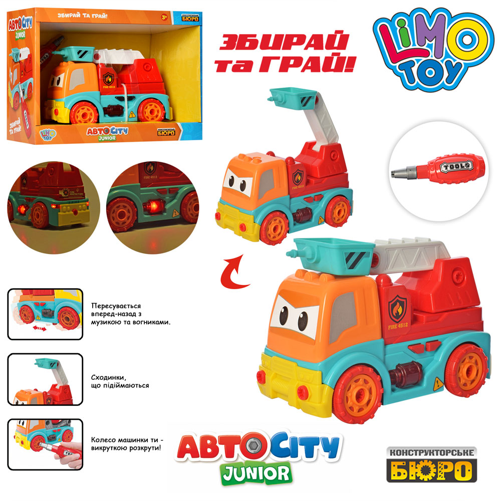 

Конструктор на шурупах, машина Limo Toy KB 049 25 см