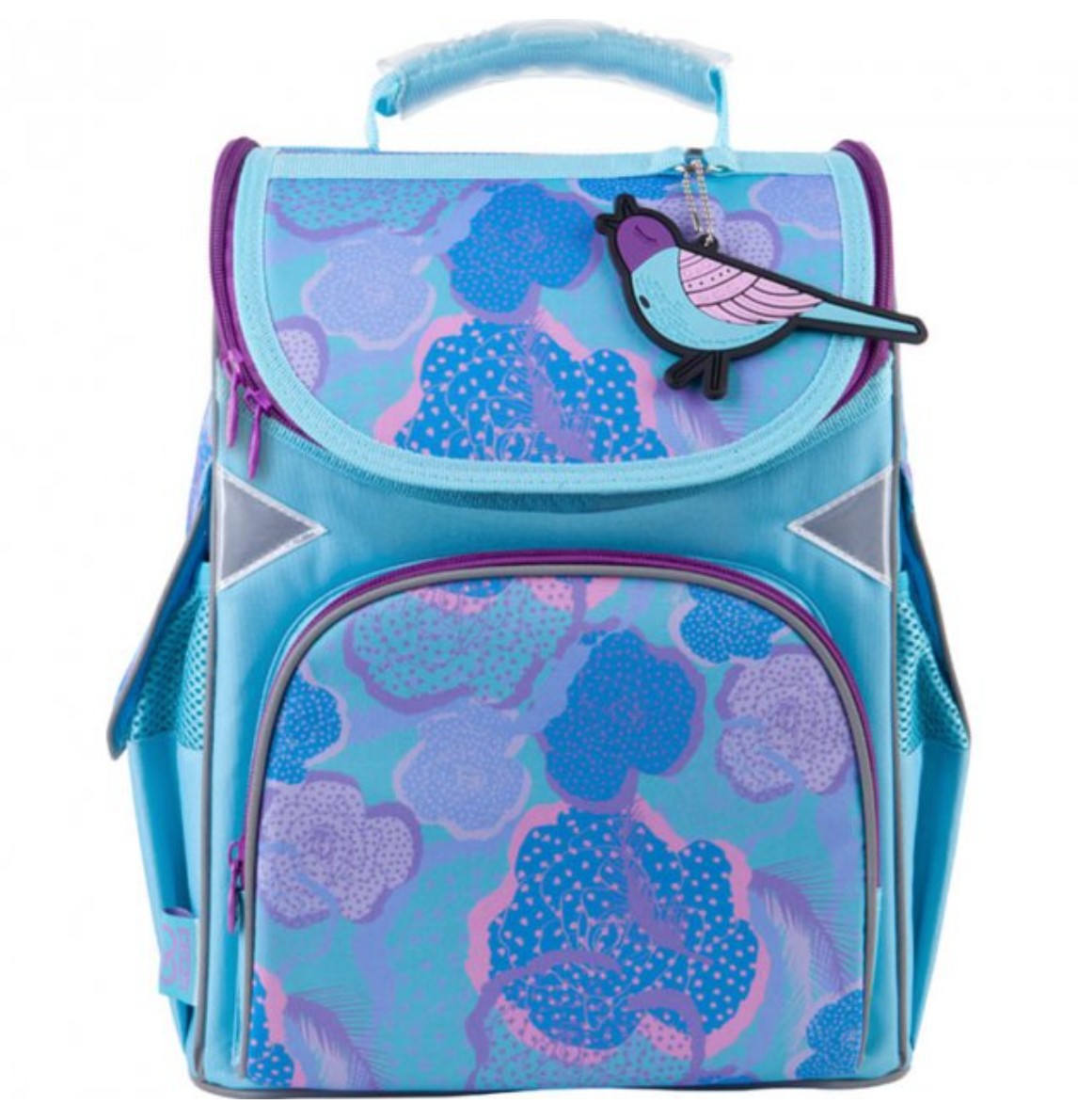 

Рюкзак школьный каркасный GoPack Education Blue bird 34x26x13 см голубой (GO21-5001S-5)