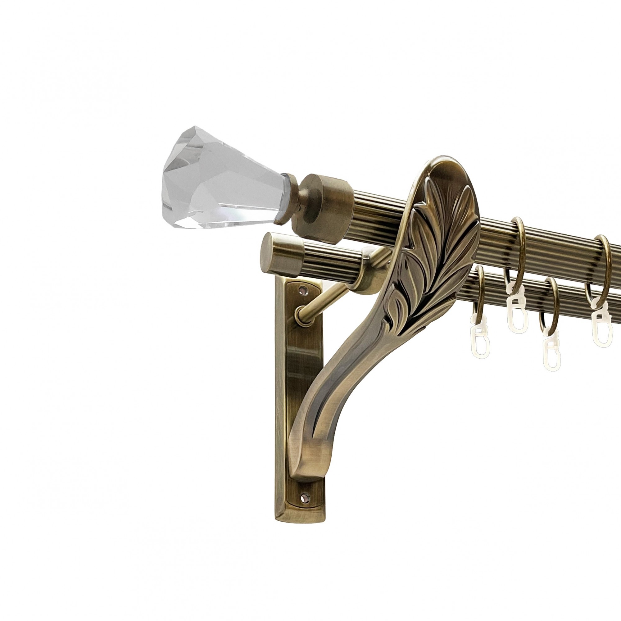 

Карниз Orvit Лучетта металевий дворядний ретро рифлена труба кільце металеве Антик 25\19 мм 240 см (00-00018394)