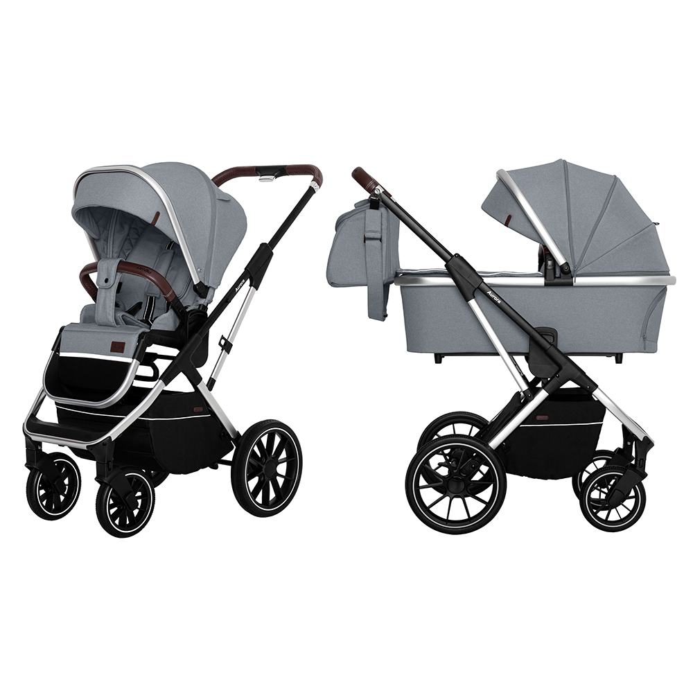 

Коляска універсальна CARRELLO Aurora CRL-6505 (2in1) Silver Grey +дощовик /1/