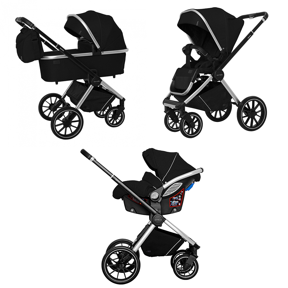 

Коляска універсальна CARRELLO Optima CRL-6504 (3in1) Leather Black /1/