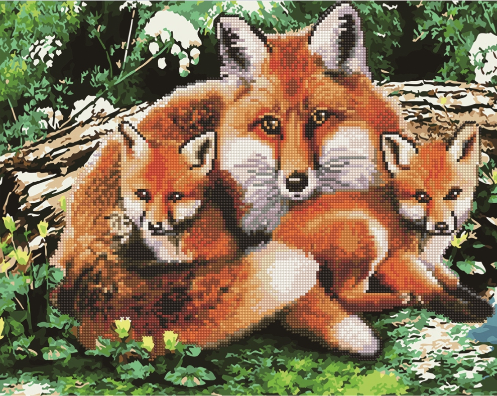 

Алмазная мозаика и картина по номерам BrushMe Лиса-защитница GZS1054 40х50 см Алмазная картина набор для росписи краски, кисти, холст