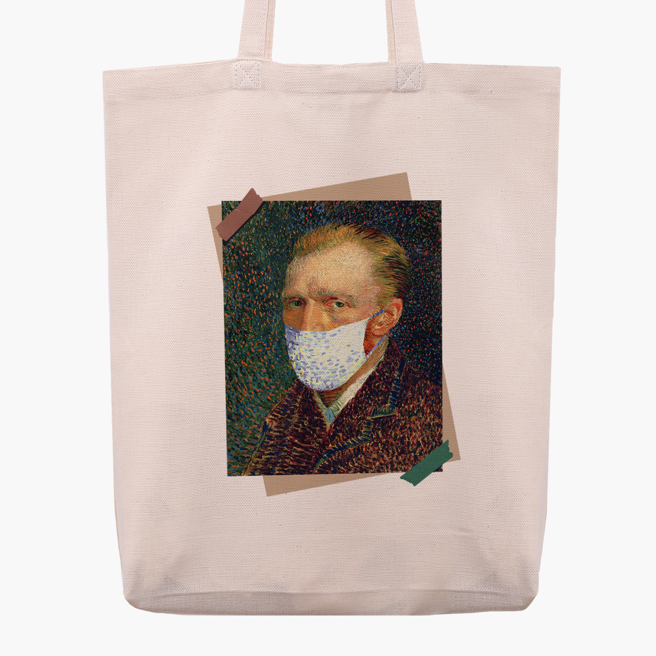 

Эко сумка шоппер Винсент Ван Гог Карантин (Vincent Van Gogh Quarantine) (9227-1415) 41x35x8.5 см Бежевый