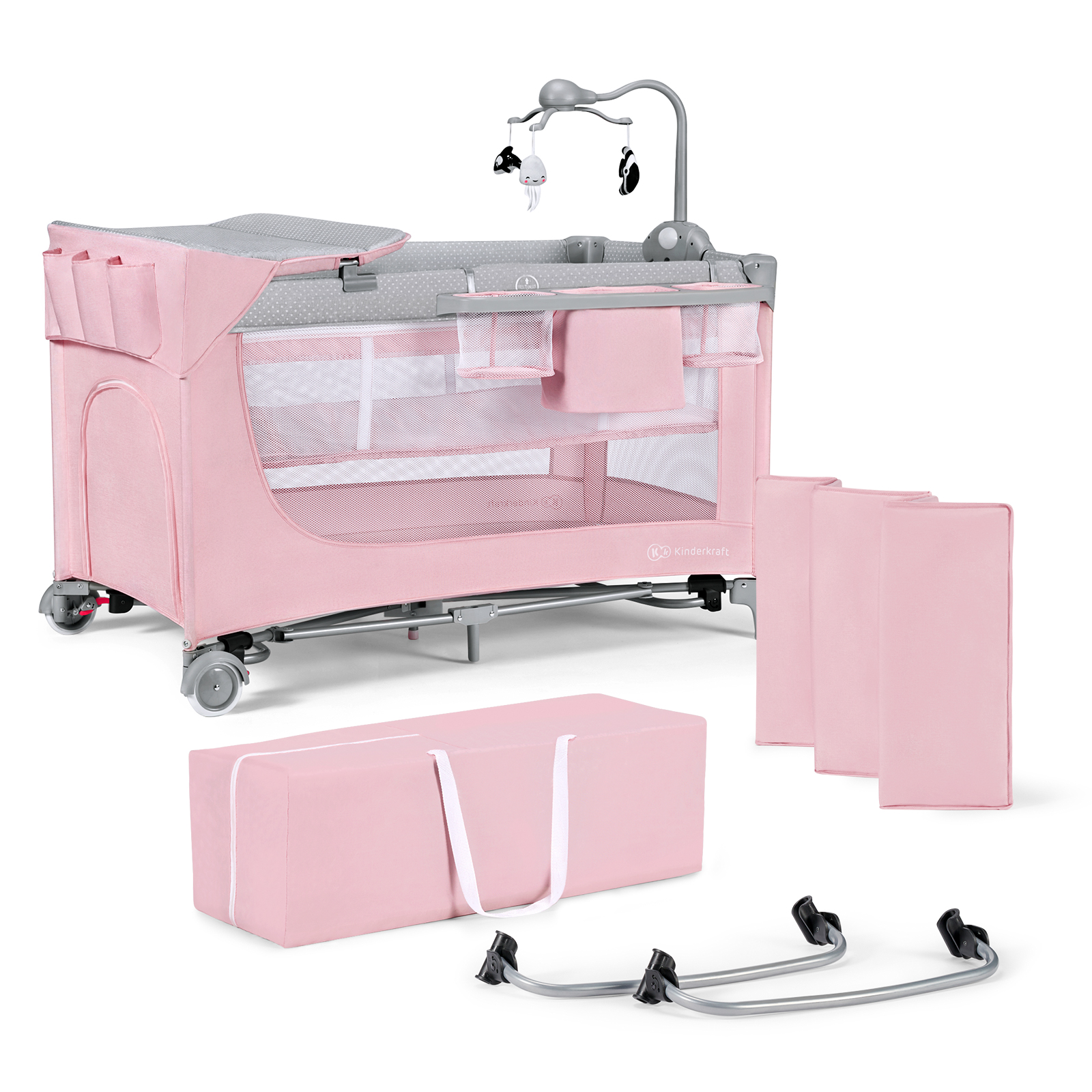 

Кровать-манеж с пеленатором Kinderkraft Leody Pink (KCLEOD00PNK00AC)