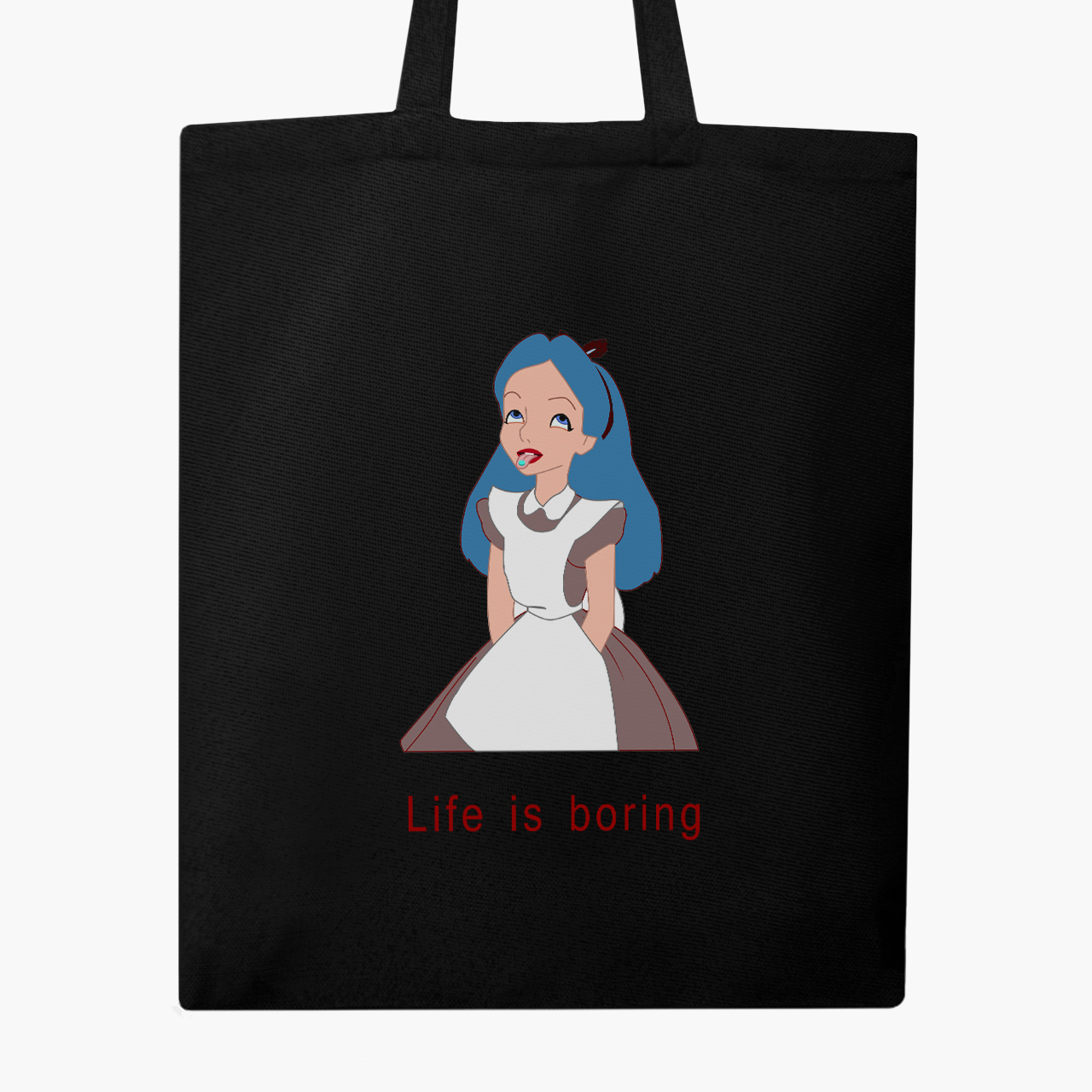 

Эко сумка шоппер Disney Alice (9227-1435) 41x35 см Черный