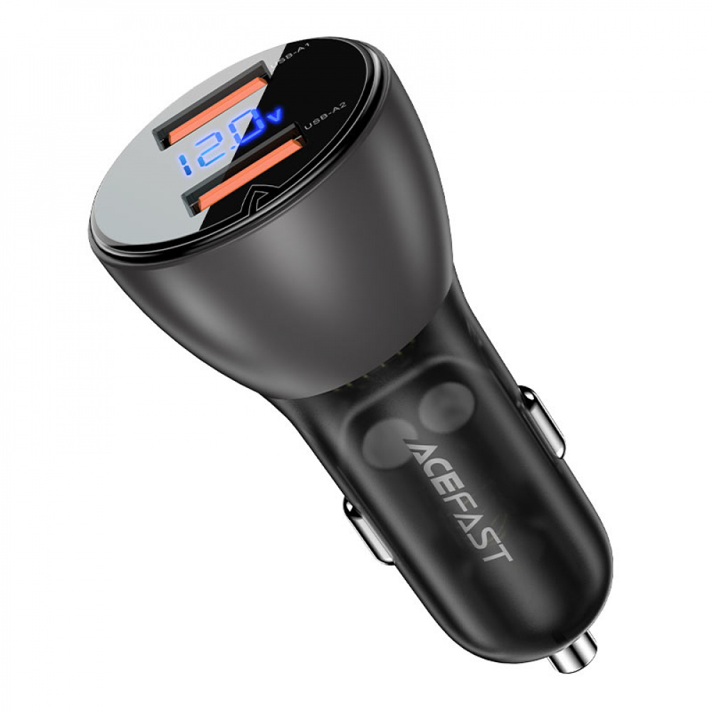 

Автомобильное зарядное устройство Acefast B7 45W (2USB) black