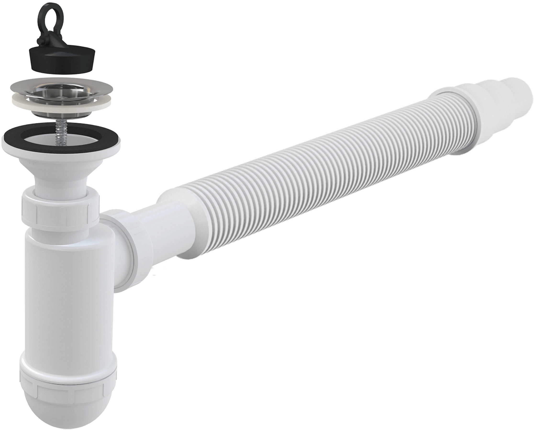 

Сифон для раковины KOLLER POOL R40CF DN40/DN63 + гибкое соединение 40x40