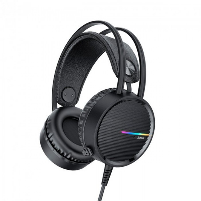 

Проводные игровые наушники HOCO W100 Touring игровая гарнитура Чёрные