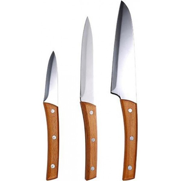 

Набор 3 кухонных ножа Bergner San Ignacio Ordesa с деревянными ручками
