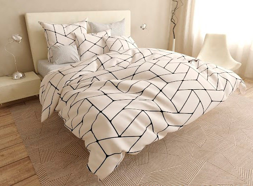 

Полуторный двусторонний комплект постельного белья 150*220 Сатин Люкс TM КРИСПОЛ Украина