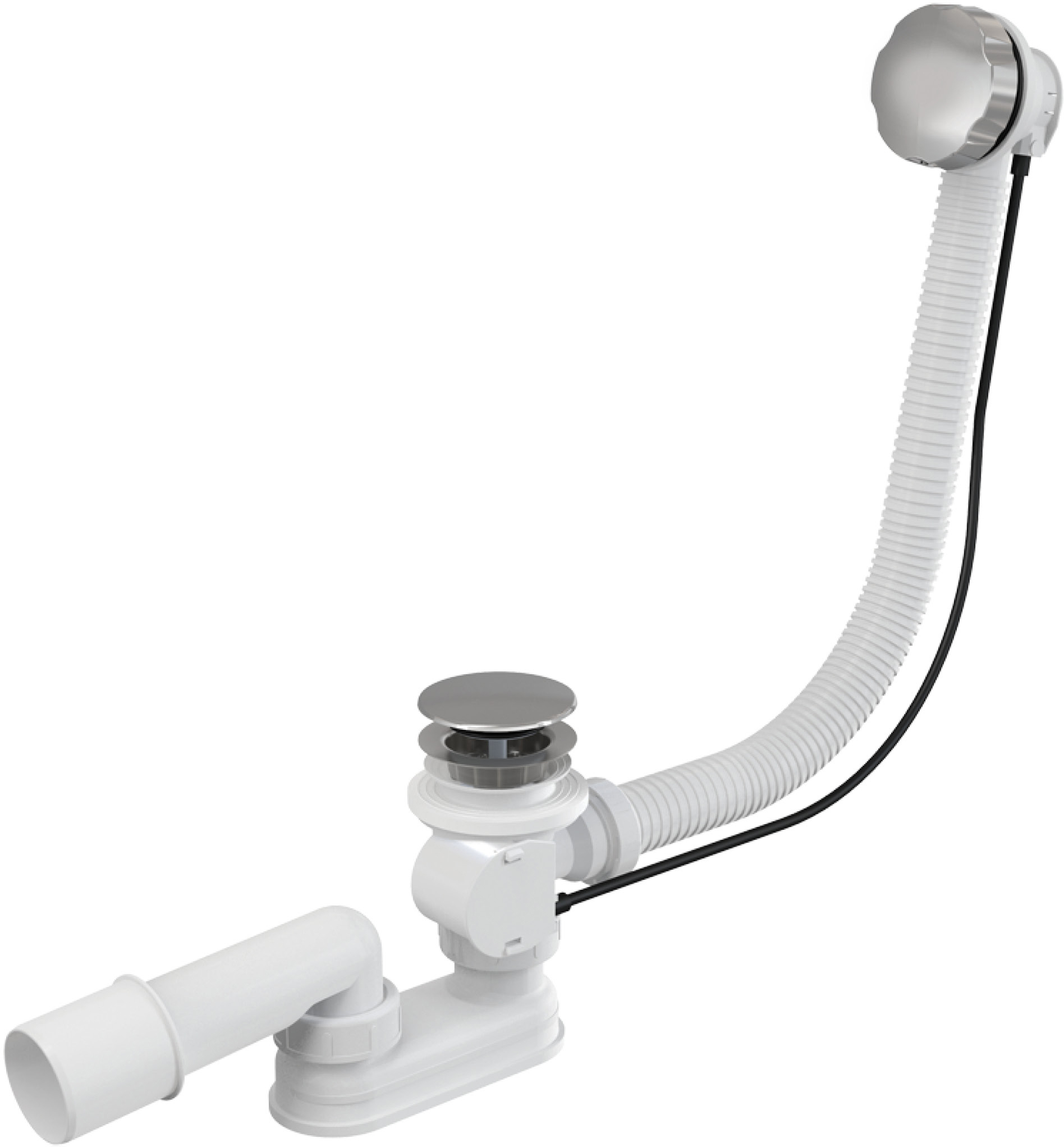 

Сифон для ванны KOLLER POOL B70CPMA57 автомат DN52 с гофрированным переливом 57 см