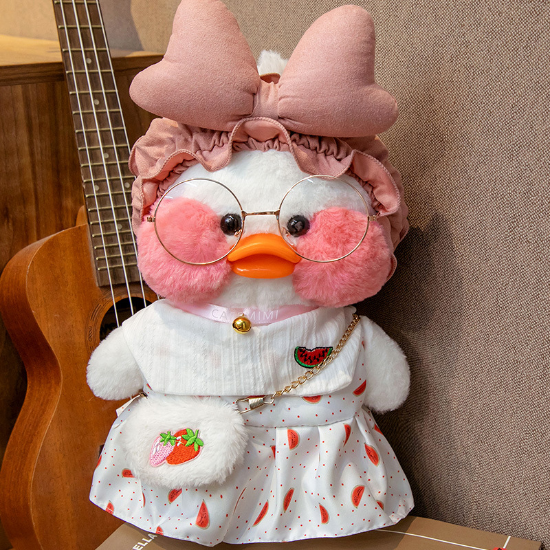 

Мягкая игрушка Утка Лалафанфан Lalafanfan Duck Cafe Mimi 01