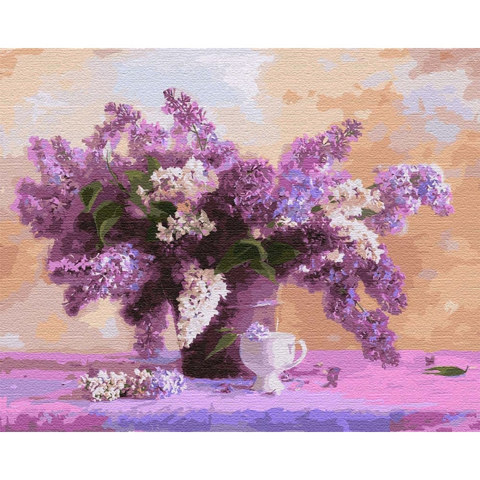 

Картина для рисования по номерам Идейка Яркий букет сирени 40x50см (KHO3111)