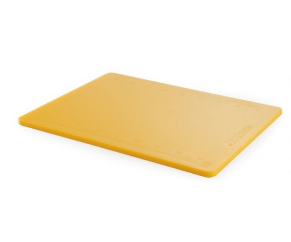 

Доска разделочная Hendi Perfect Cut 500x380x(H)12 мм - жёлтая