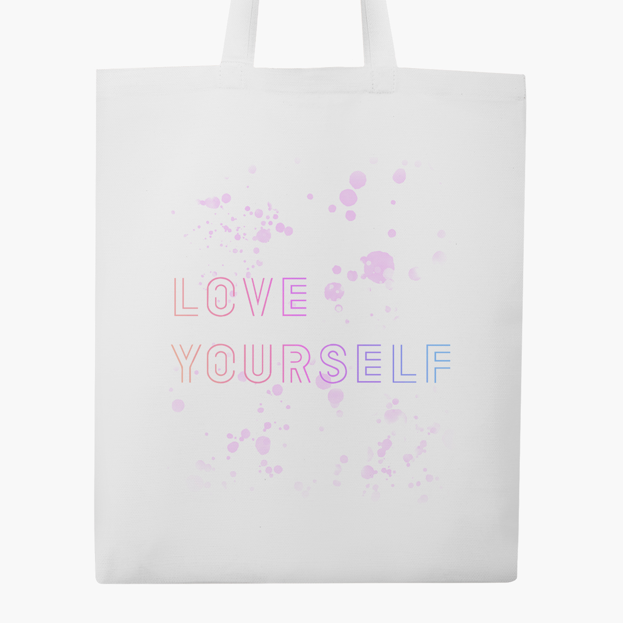 

Эко сумка шоппер БТС Love yourself (BTS) (9227-3276) 41x35 см Белый
