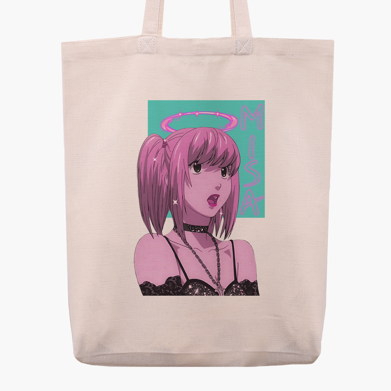 

Эко сумка шоппер Death Note Misa Amane (9227-2827) 41x35x8.5 см Бежевый