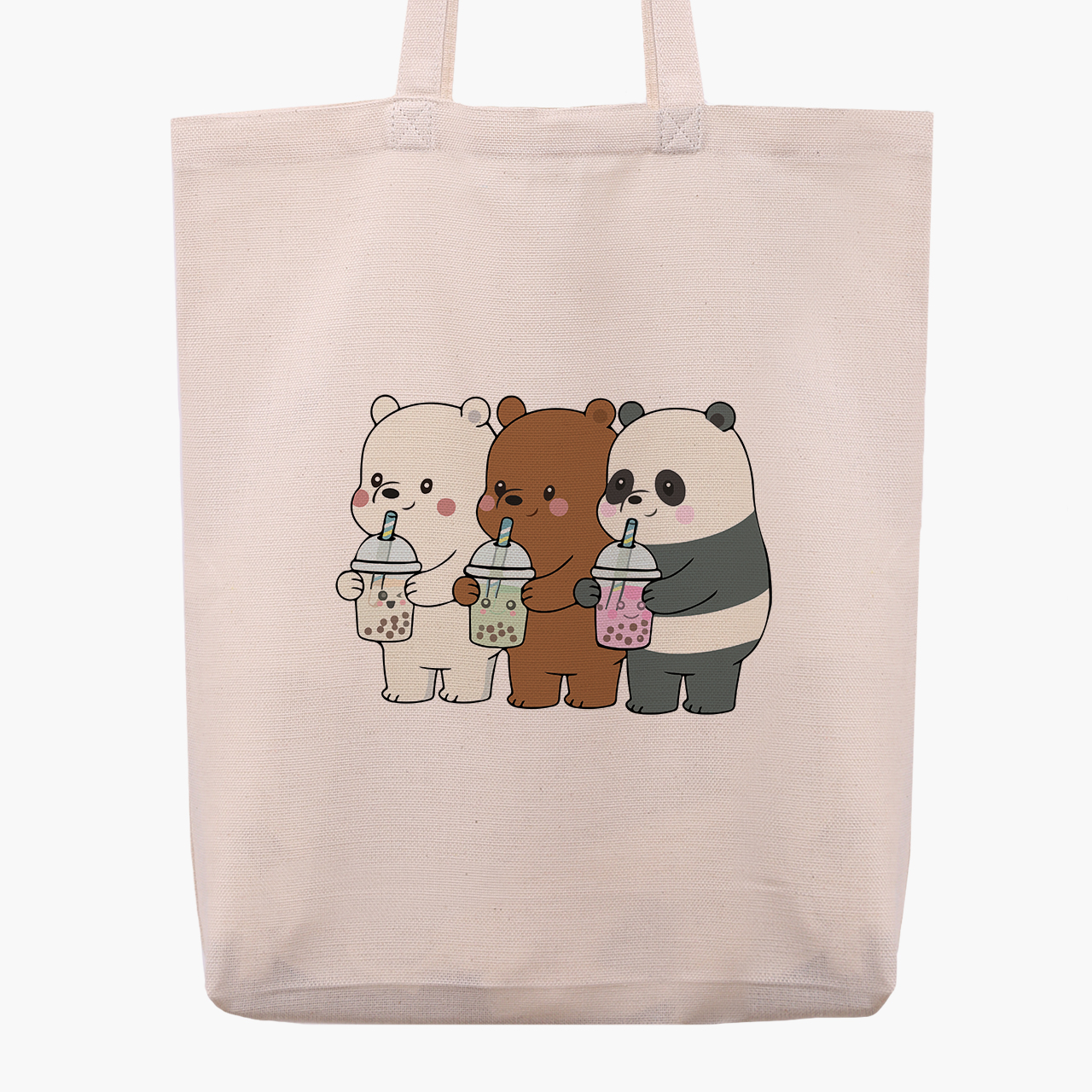 

Эко сумка шоппер Вся правда о медведях (We Bare Bears) (9227-2896) 41x35x8.5 см Бежевый
