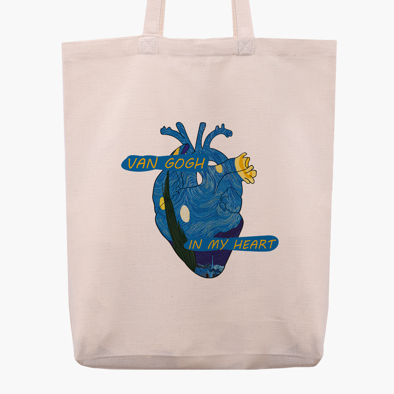 

Эко сумка шоппер Сердце Винсент Ван Гог (Vincent van Gogh) (9227-2950) 41x35x8.5 см Бежевый