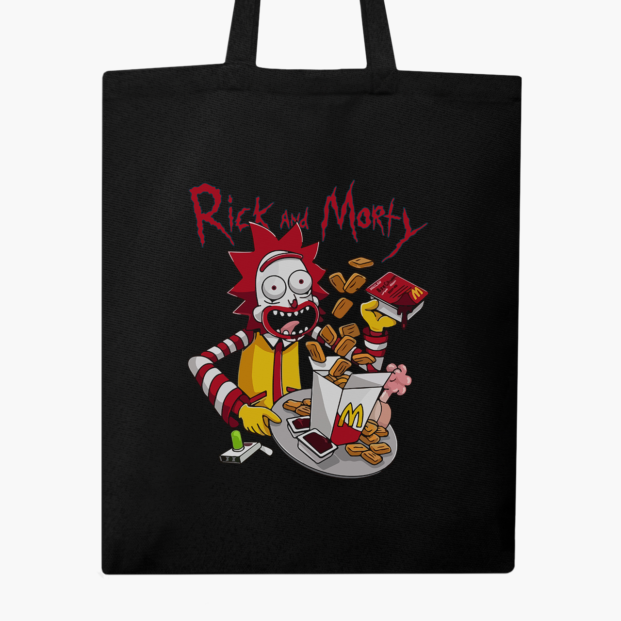

Эко сумка шоппер Рик Санчез и Морти Смит Рик и Морти (Rick and Morty) (9227-2936) 41x35 см Черный