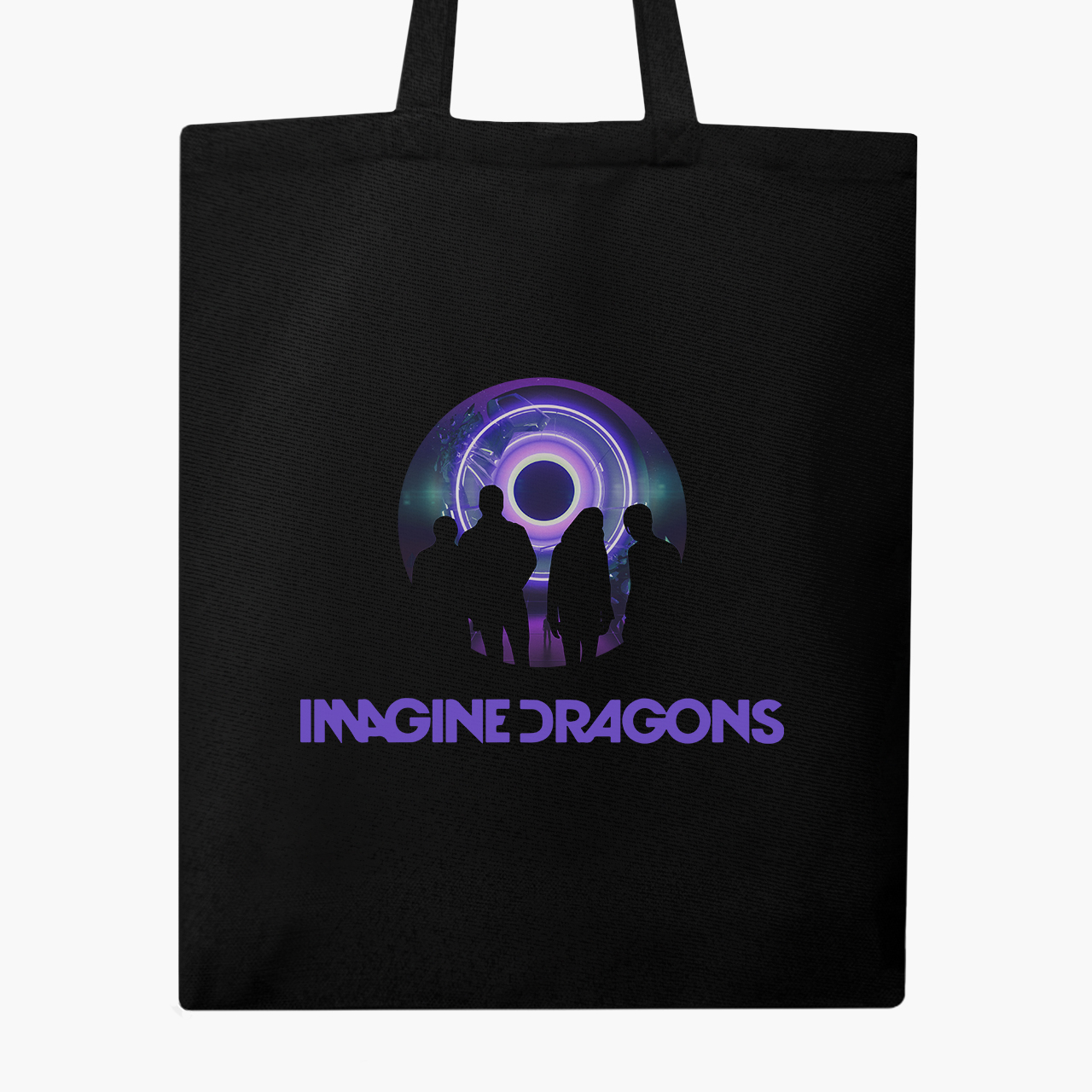 

Эко сумка шоппер Имеджин Драгонс (Imagine Dragons) (9227-2979) 41x35 см Черный
