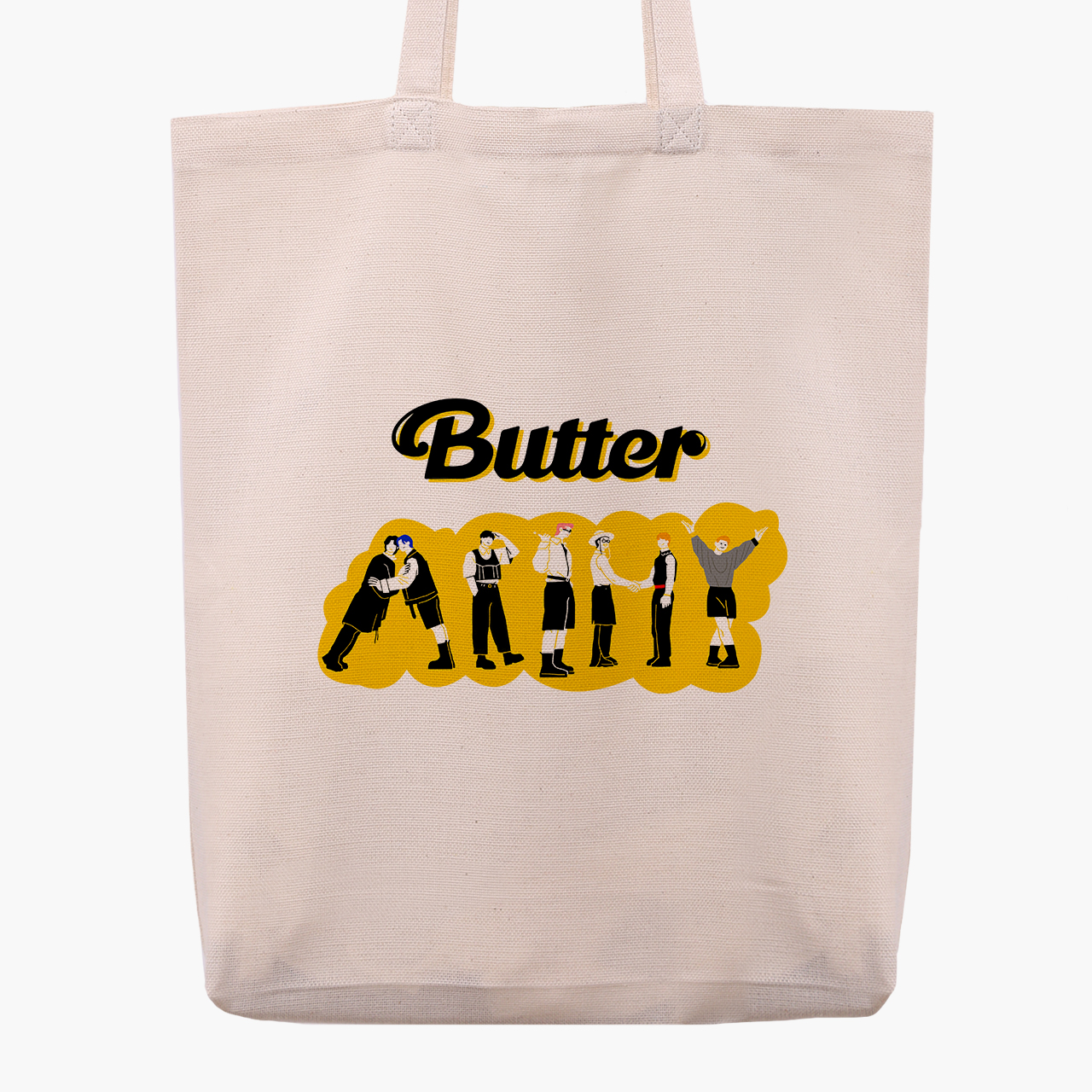 

Эко сумка шоппер Butter БТС (BTS) (9227-3274) 41x35x8.5 см Бежевый