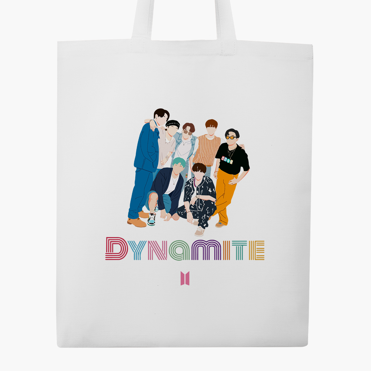 

Эко сумка шоппер БТС (BTS) (9227-3270) 41x35 см Белый