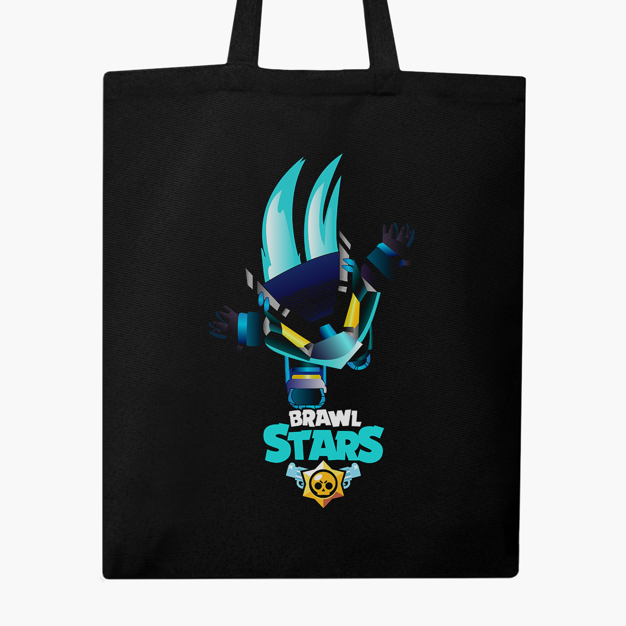 

Эко сумка шоппер Бравл старс (Brawl Stars) (9227-1706) 41x35 см Черный