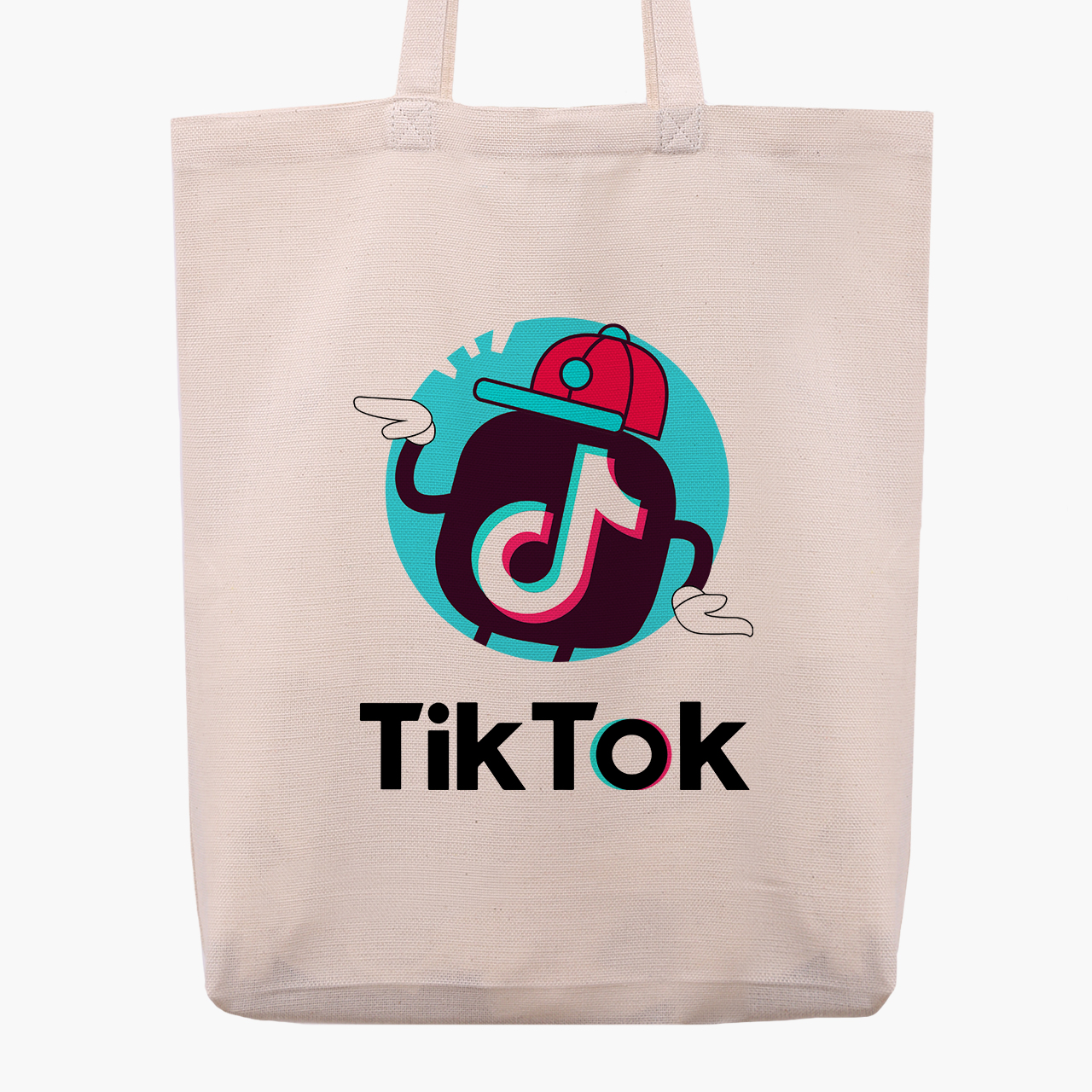

Эко сумка шоппер ТикТок (9227-1712) 41x35x8.5 см Бежевый