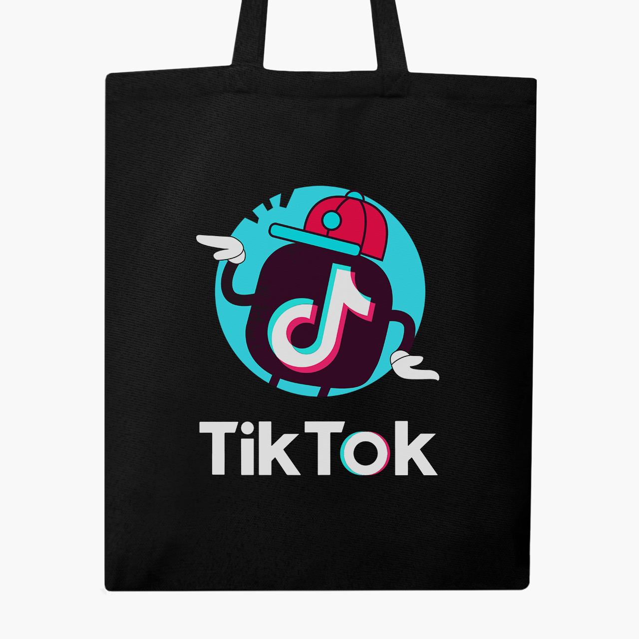 

Эко сумка шоппер ТикТок (9227-1712) 41x35 см Черный