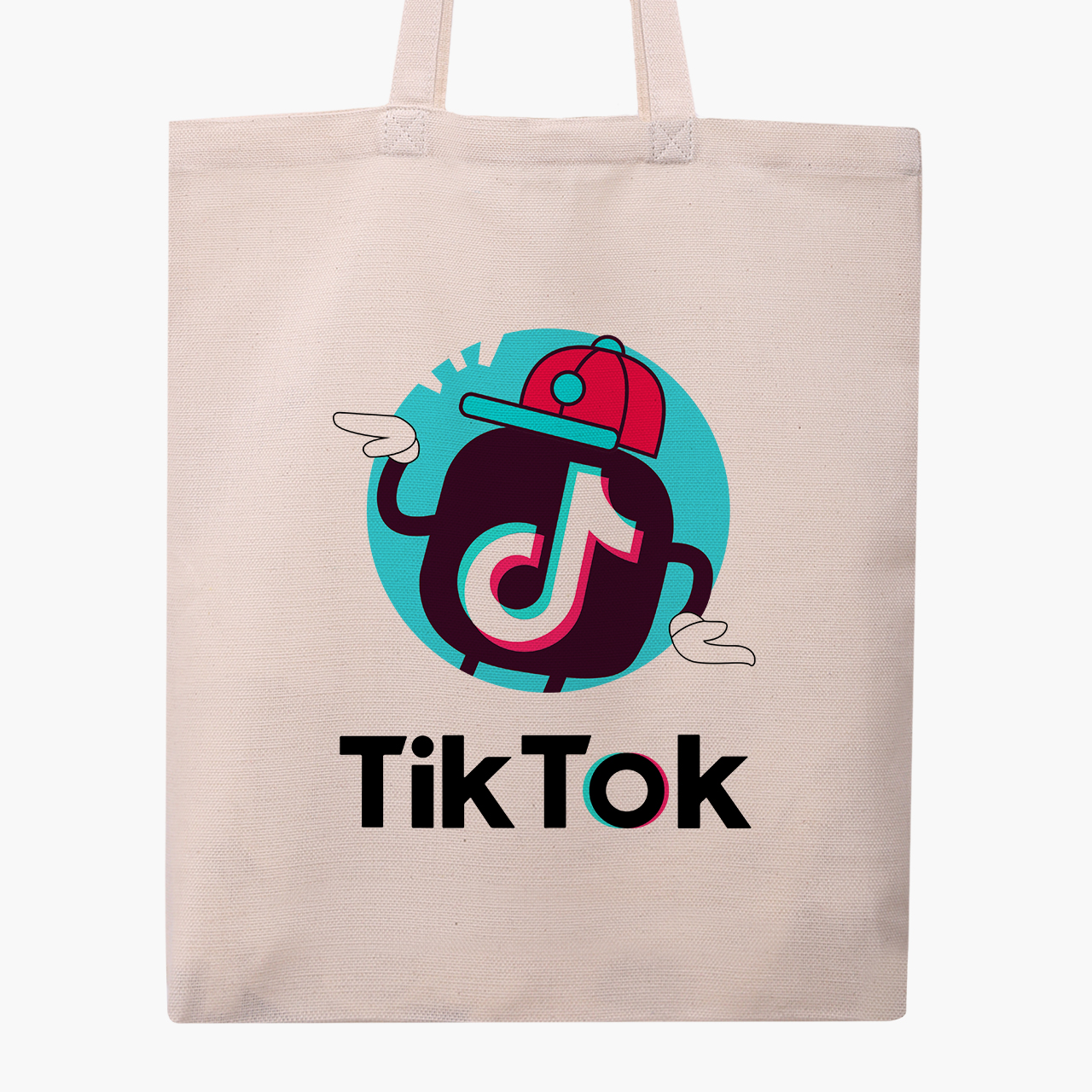 

Эко сумка шоппер ТикТок (9227-1712) 41x35 см Бежевый