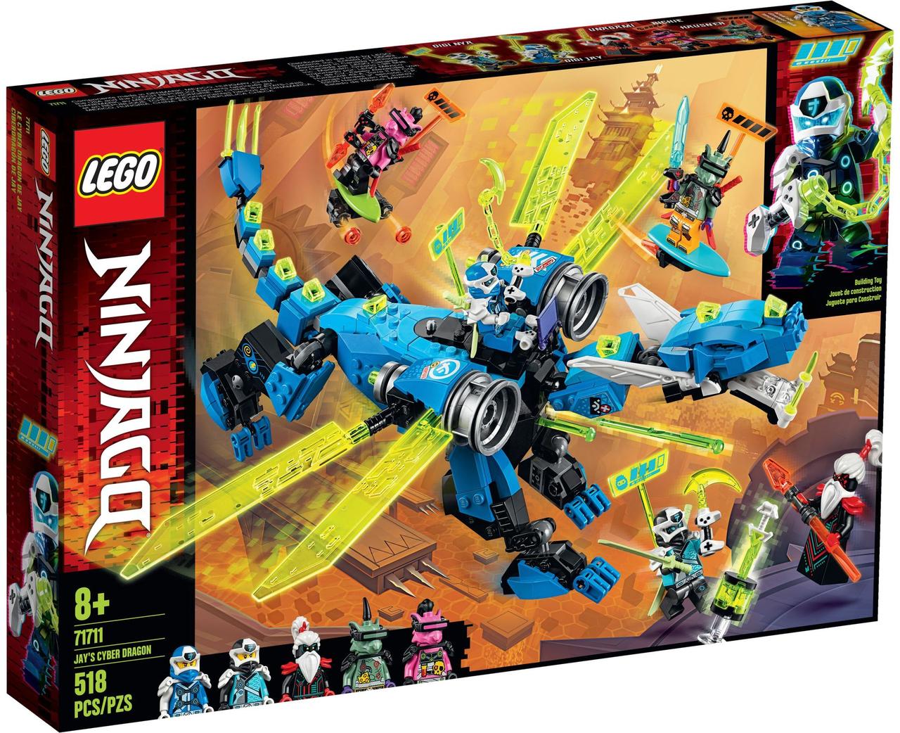 

Lego Ninjago Кибердракон Джея 71711