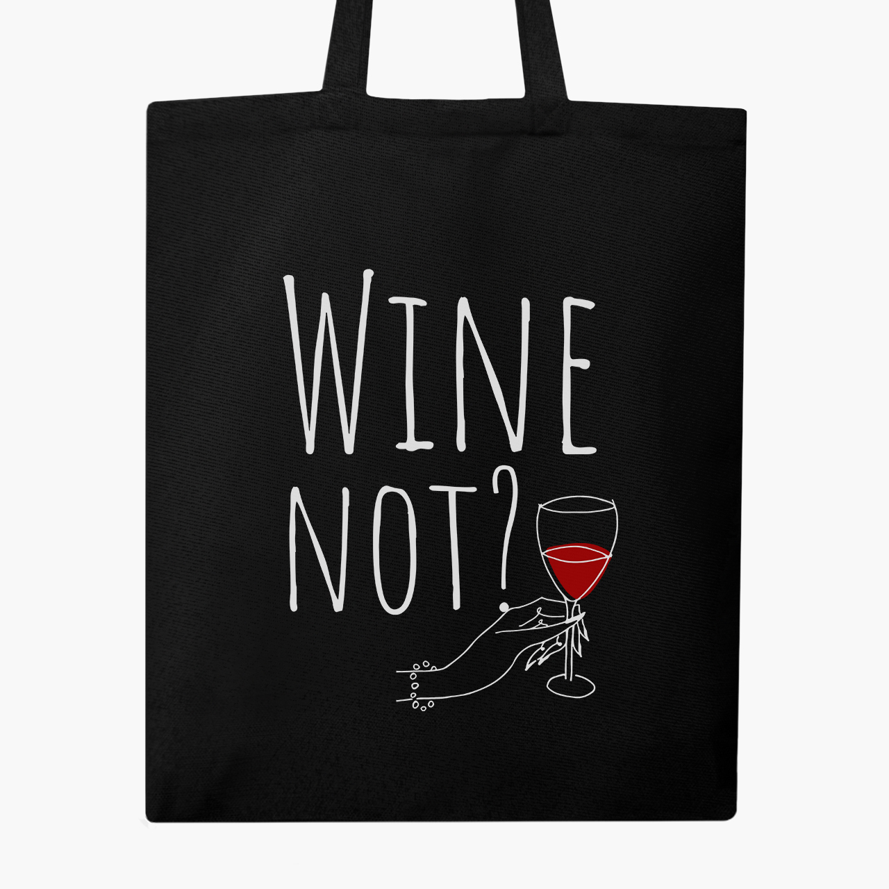 

Эко сумка шоппер Вино (Wine not) (9227-2615) 41x35 см Черный