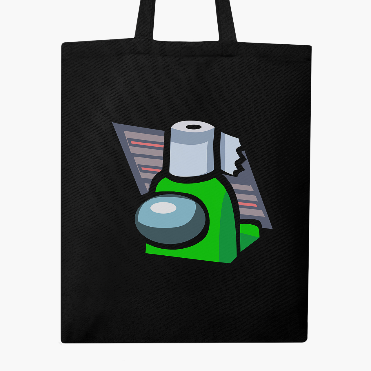 

Эко сумка шоппер Амонг Ас Зеленый (Among Us Green) (9227-2592) 41x35 см Черный