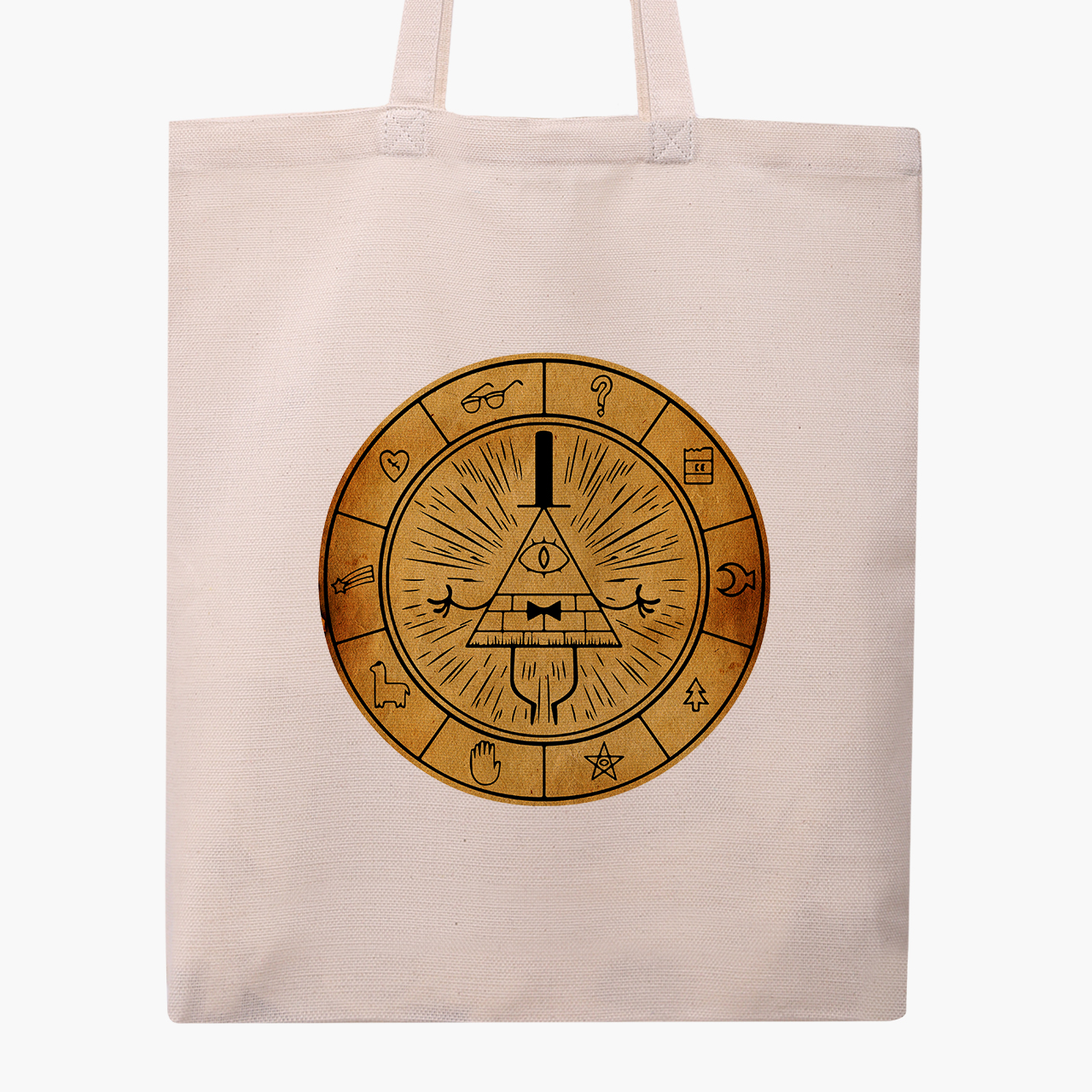 

Эко сумка шоппер Гравити Фолз Билл Шифр (Gravity Falls Bill Cipher) (9227-2627) 41x35 см Бежевый